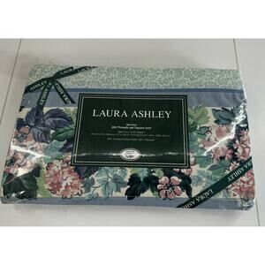 NEW HTF Laura Ashley Ashbourne FULL FLAT Sheet Pink Green Hydrangea Floral 1pc